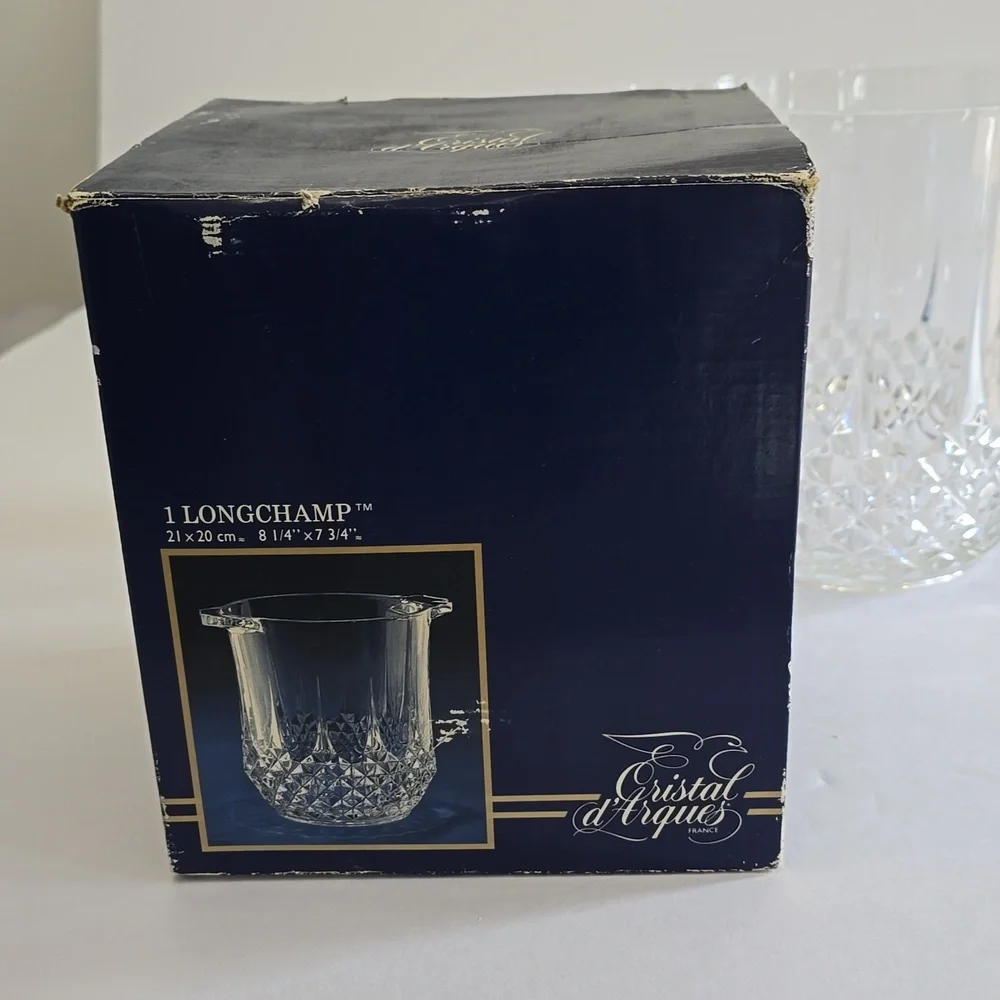 Vintage Longchamp Cristal d' Arques France Champagne Ice Bucket